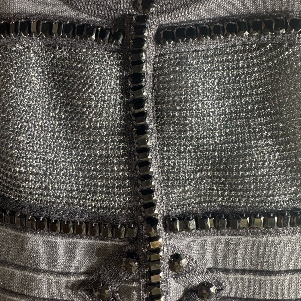 Arden B Silver Sleeveless Bodycon Mini Dress - Picture 2 of 7